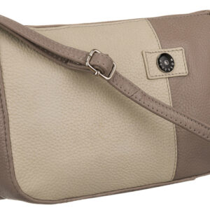 Torba skórzana+portfel PTN CF4-DS B.Beige-L.Beige